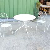 Wrought iron garden furniture