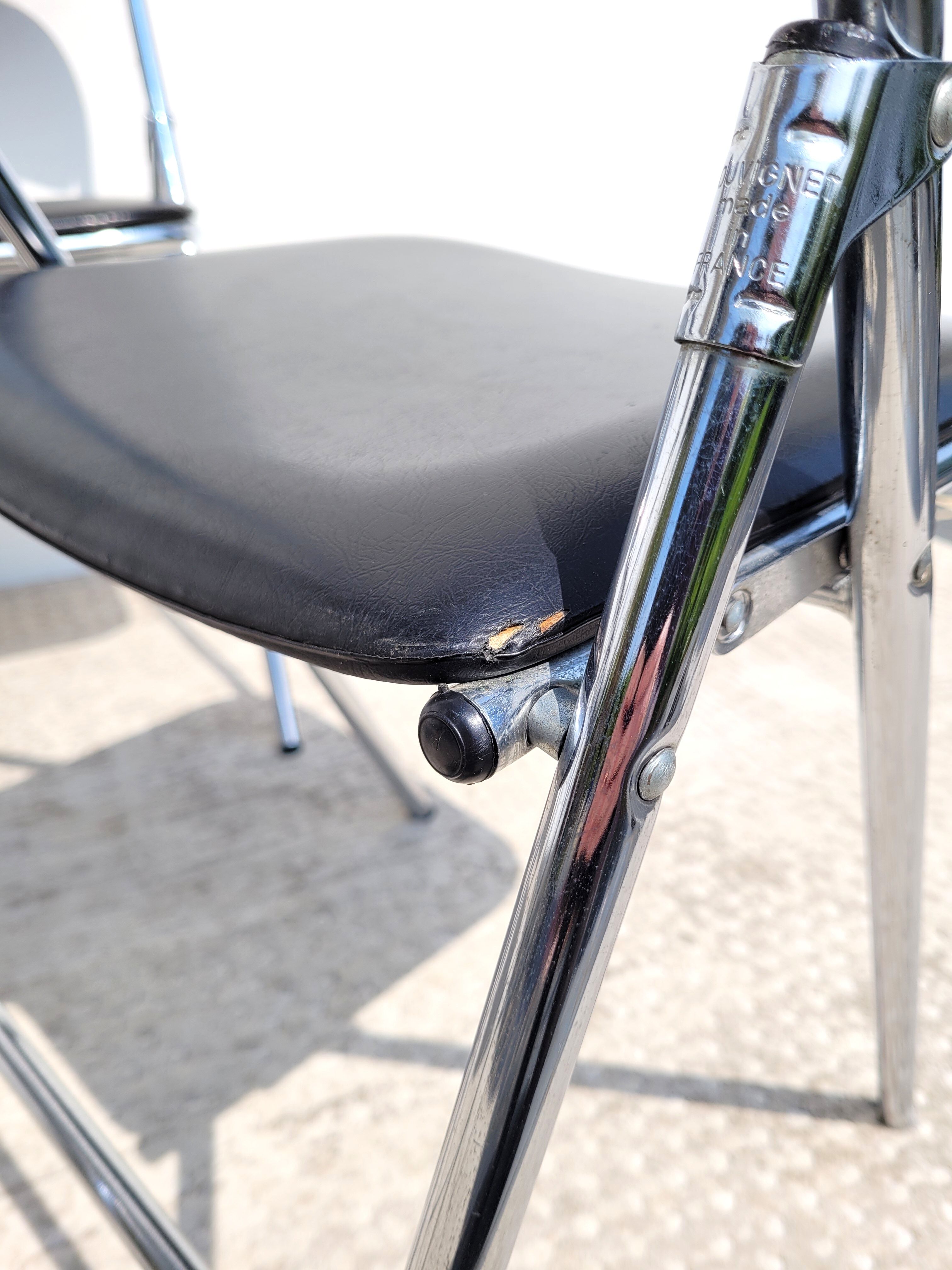 Set 4 folding chairs Souvignet