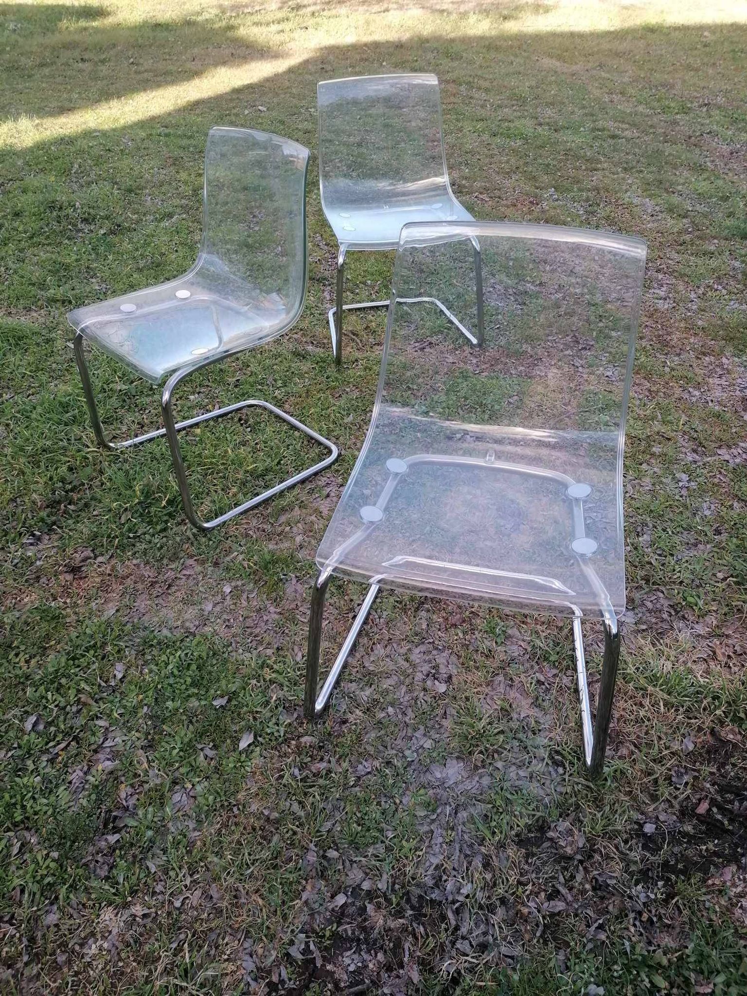 Set of 3 Tobias chairs by Carl Ojerstam for IKEA, 90s