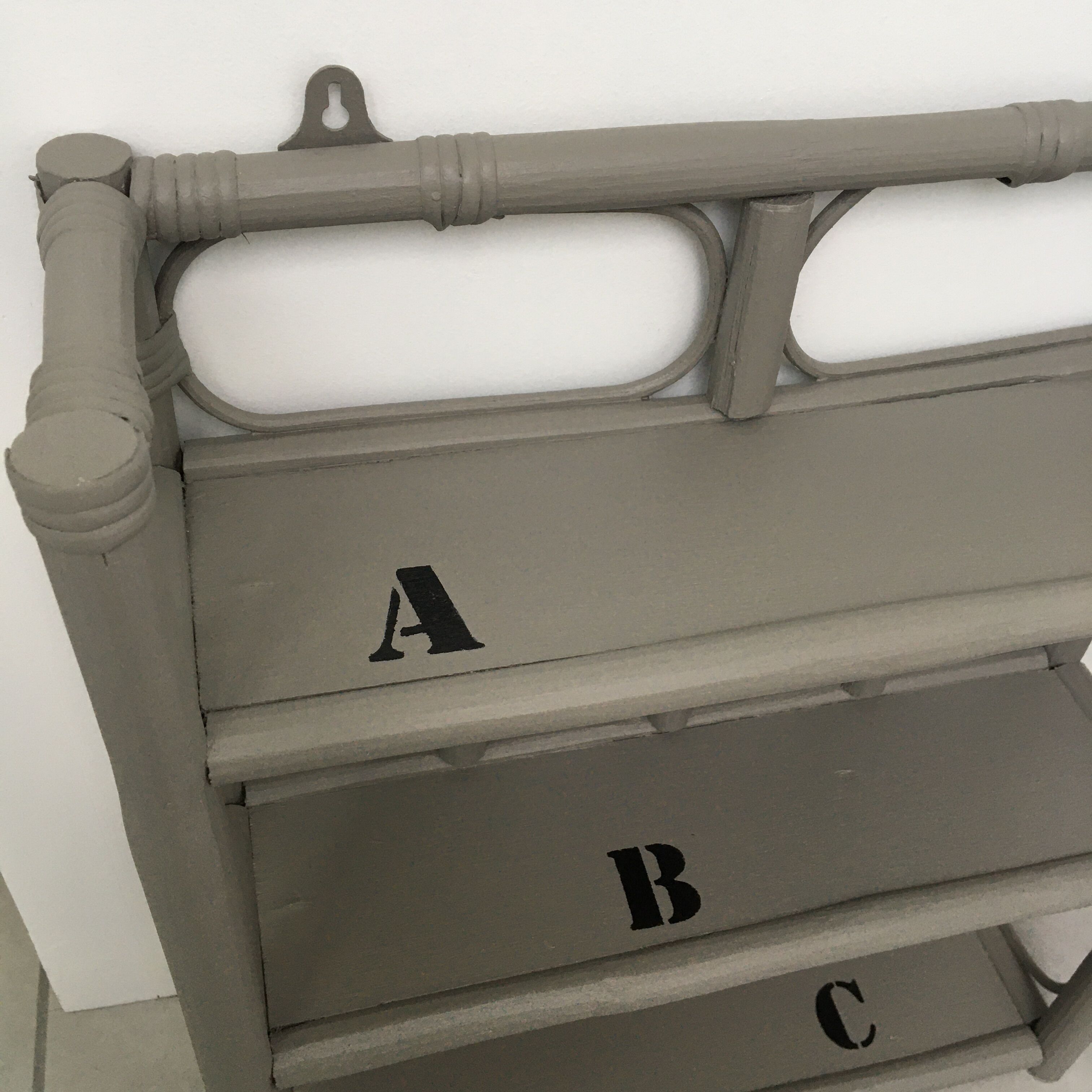 Wall pad rattan gray ash