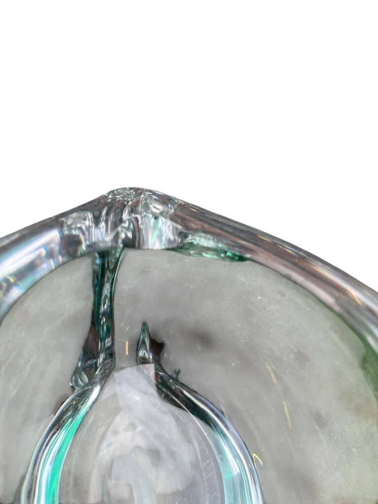 Val Saint Lambert Vintage Glass Ashtray