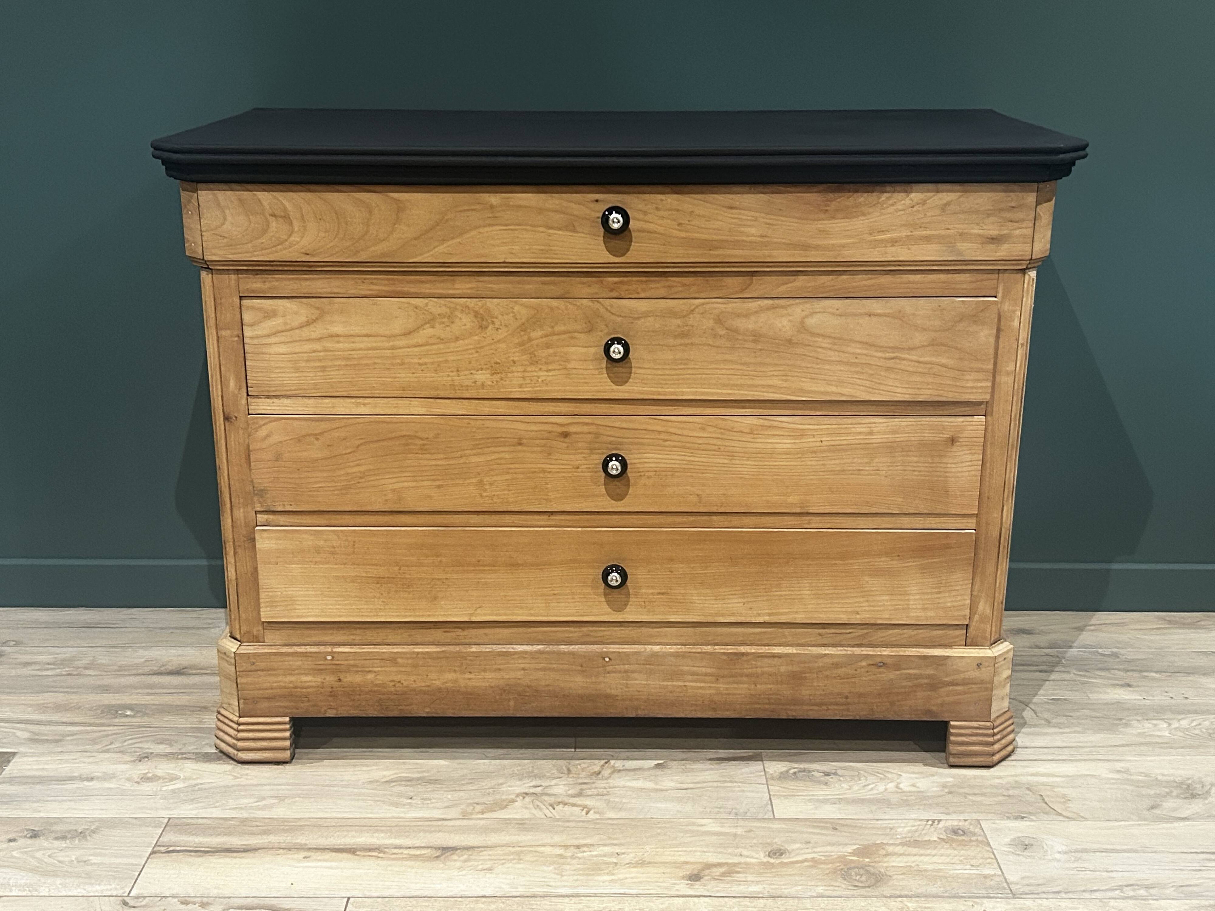 Louis Philippe solid wood chest of drawers