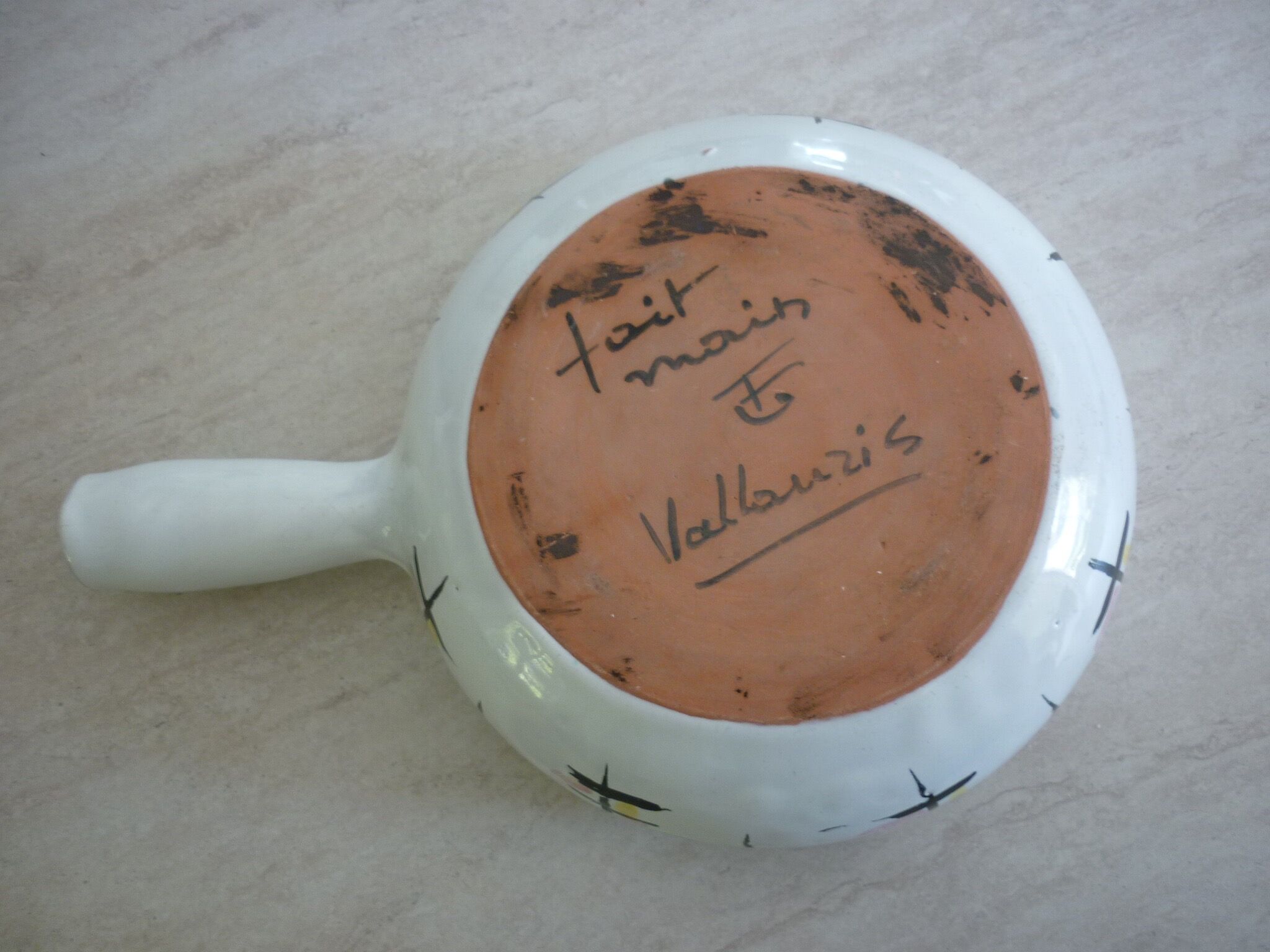 Seaweed and fish dish/pan Vallauris