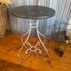 Art nouveau side table 1890 with hand-forged faux marble