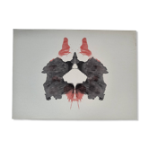 Original Rorschach test card "Card II" – imaginary curiosity