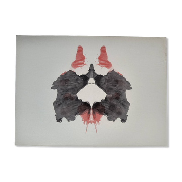Original Rorschach test card "Card II" – imaginary curiosity
