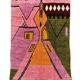 Modern Moroccan Boujad multicoloured Berber rug