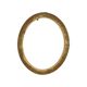 Oval Golden Wooden Frame Classic Roses Baroque Style France 59x49cm
