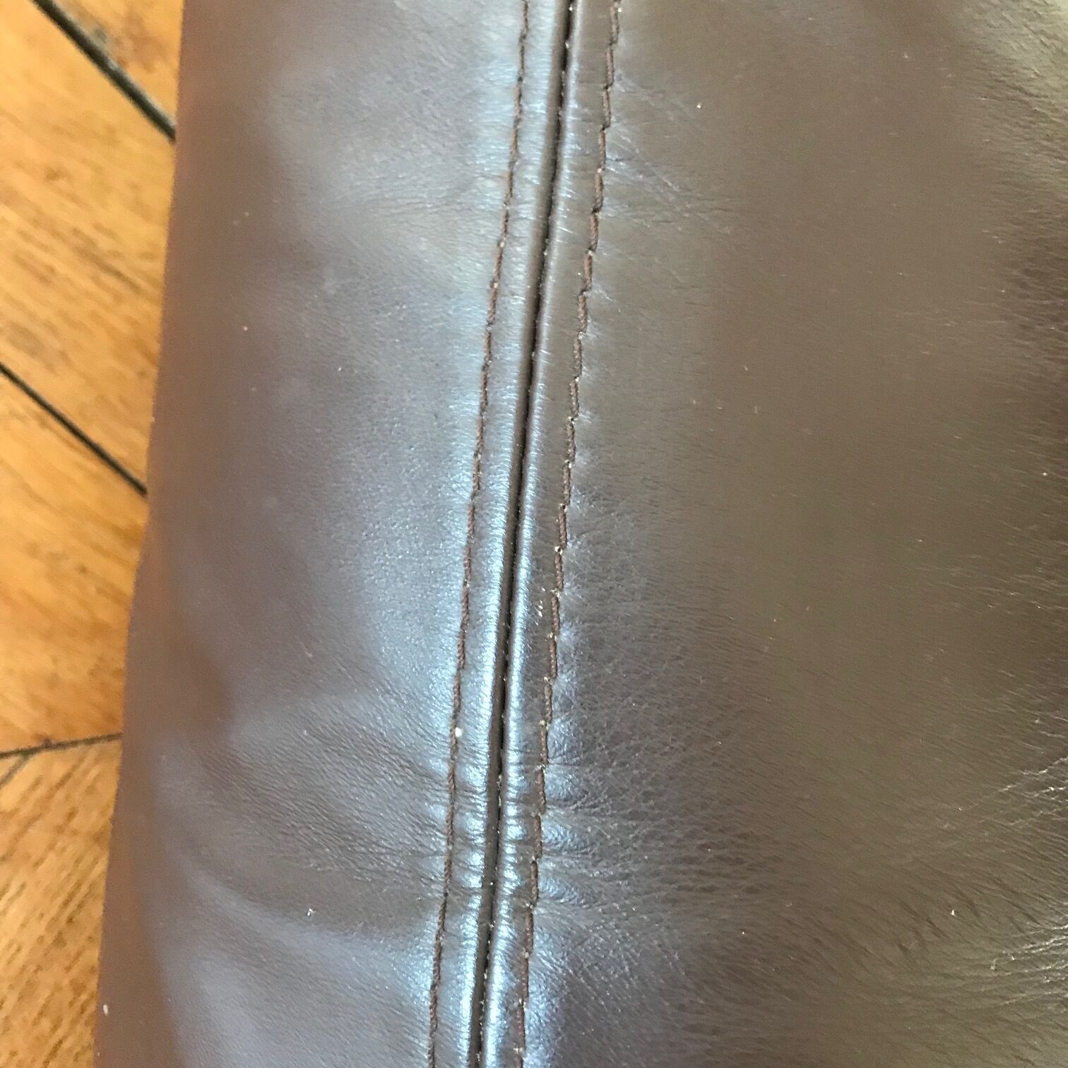 Set of 2 metal and brown leather armchairs Julie Prisca