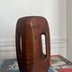 Brutalist wooden vase from the 80s