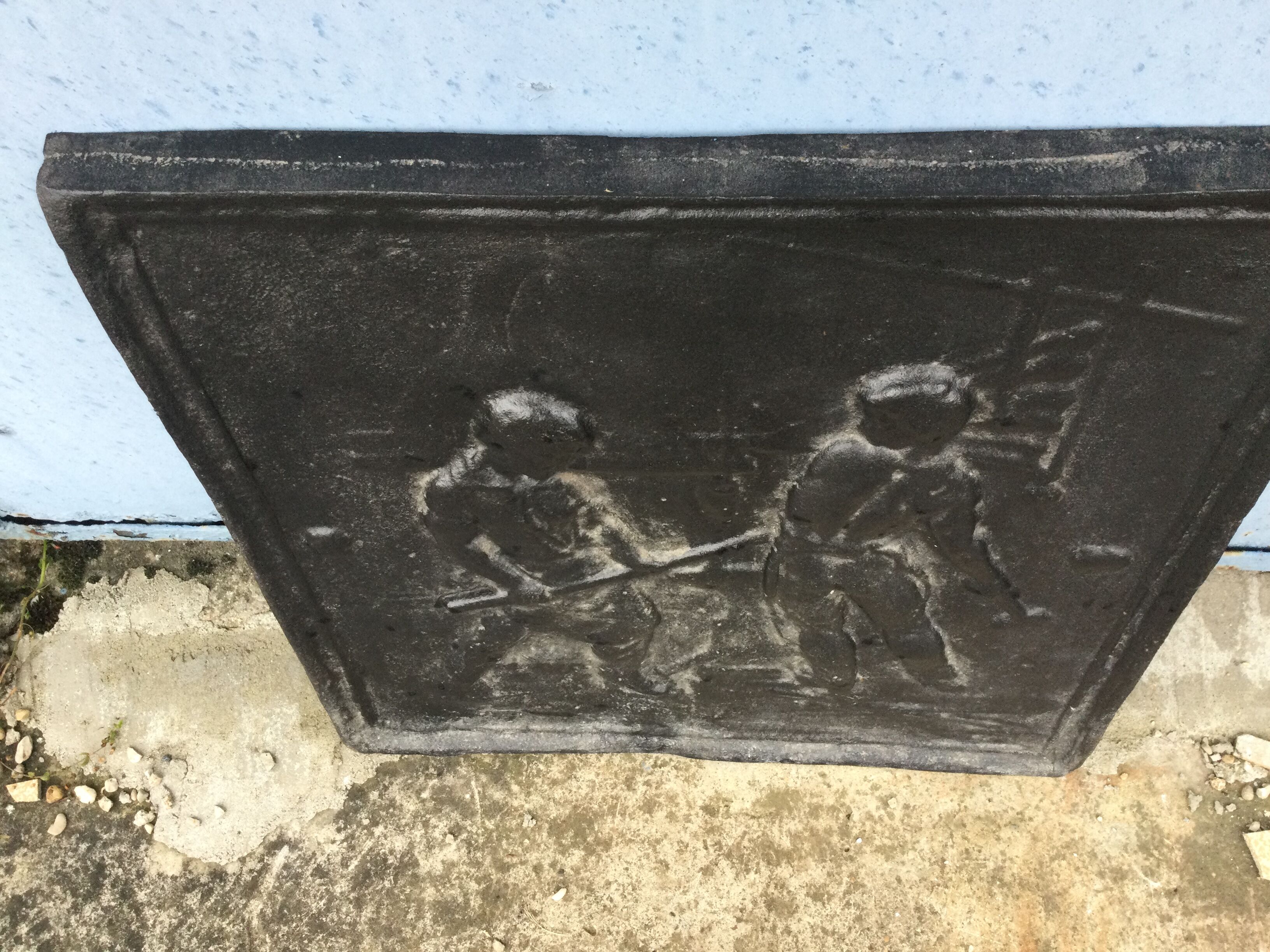 Fireplace plate