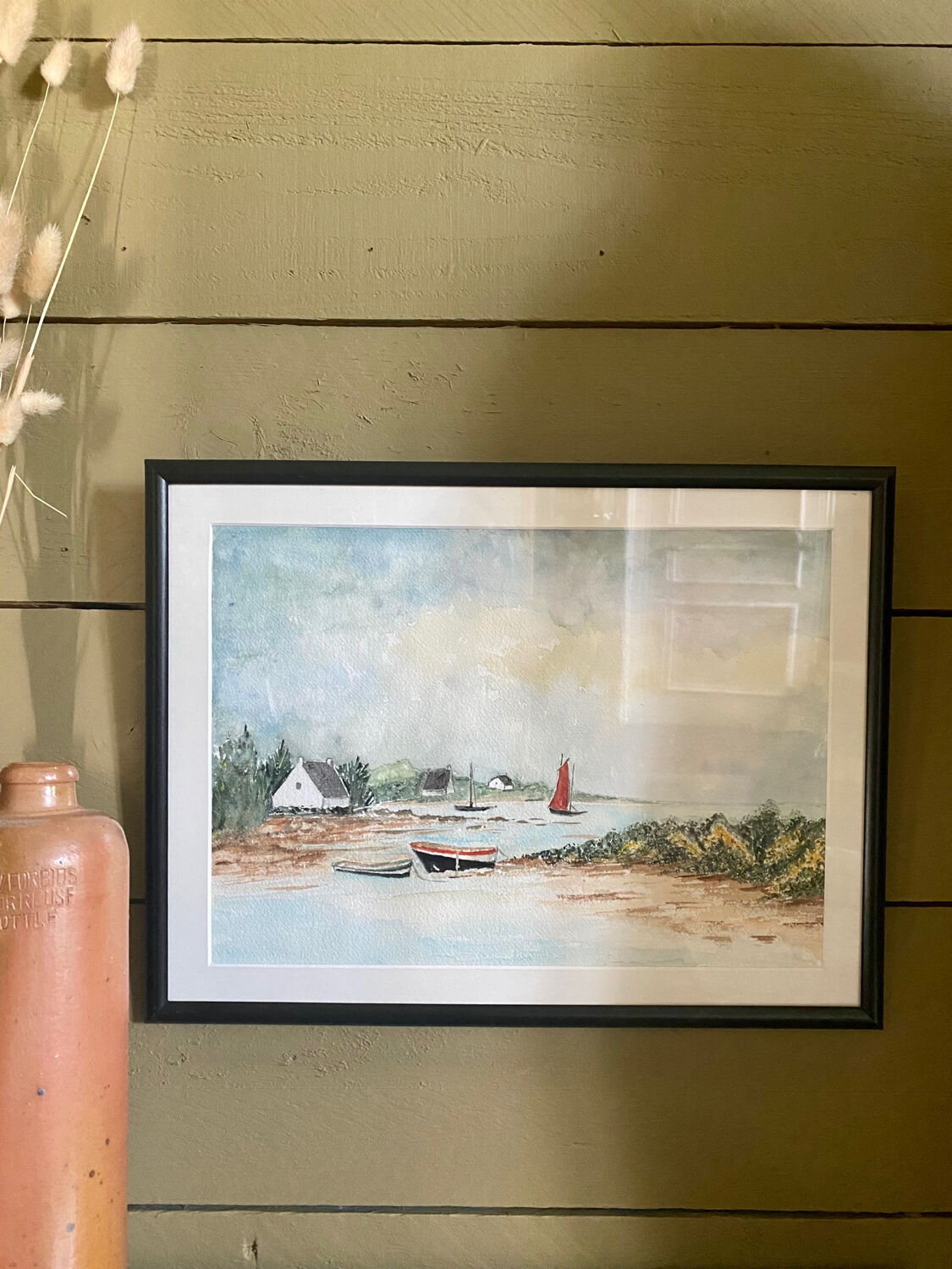 Aquarelle paysage de Bretagne