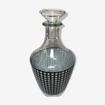 Decanter vintage houndstooth