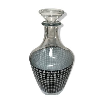 Decanter vintage houndstooth