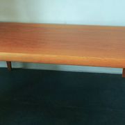 Teak metamorphic coffee tables and tray Johnannes Andesen for Trioh, 1960s