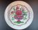 Old Eastern Earthenware Plate St Clément Gold Medal, Basket of Flowers