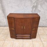 Art Deco walnut burl buffet