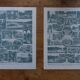 Original lithographs on gardens and ornamental trees