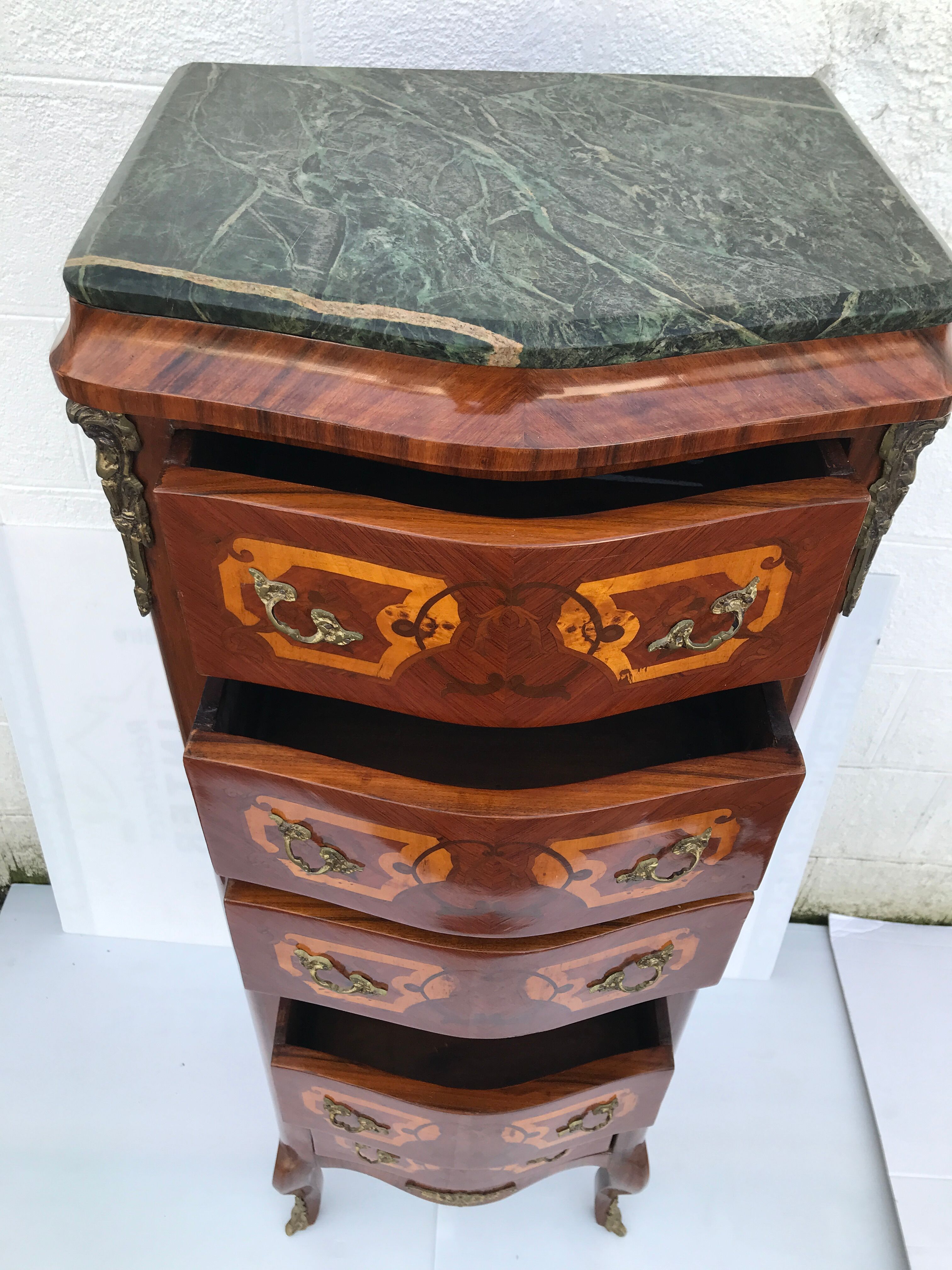 Semainier marqueterie  style louis xv