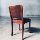 Art Deco Dining Chair Set, Belgium, 1920s, Set of 4