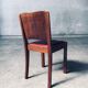 Art Deco Dining Chair Set, Belgium, 1920s, Set of 4