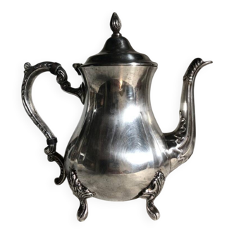 Vintage Viners Sheffield Silver Plated Teapot: Victorian Footed Pitcher