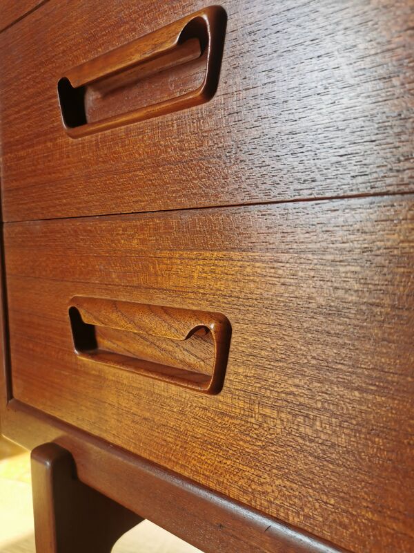 Coiffeuse-commode scandinave en teck par arne wahl iversen pour brenderup