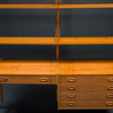 Danish teak ps modular wall units by preben sørensen for randers møbelfabrik, 1960s, set of 11