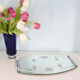 Plateau ovale miroir, années 50, vintage