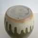 Enamelled sandstone vase