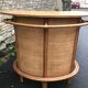 Rattan/bamboo bar and stools