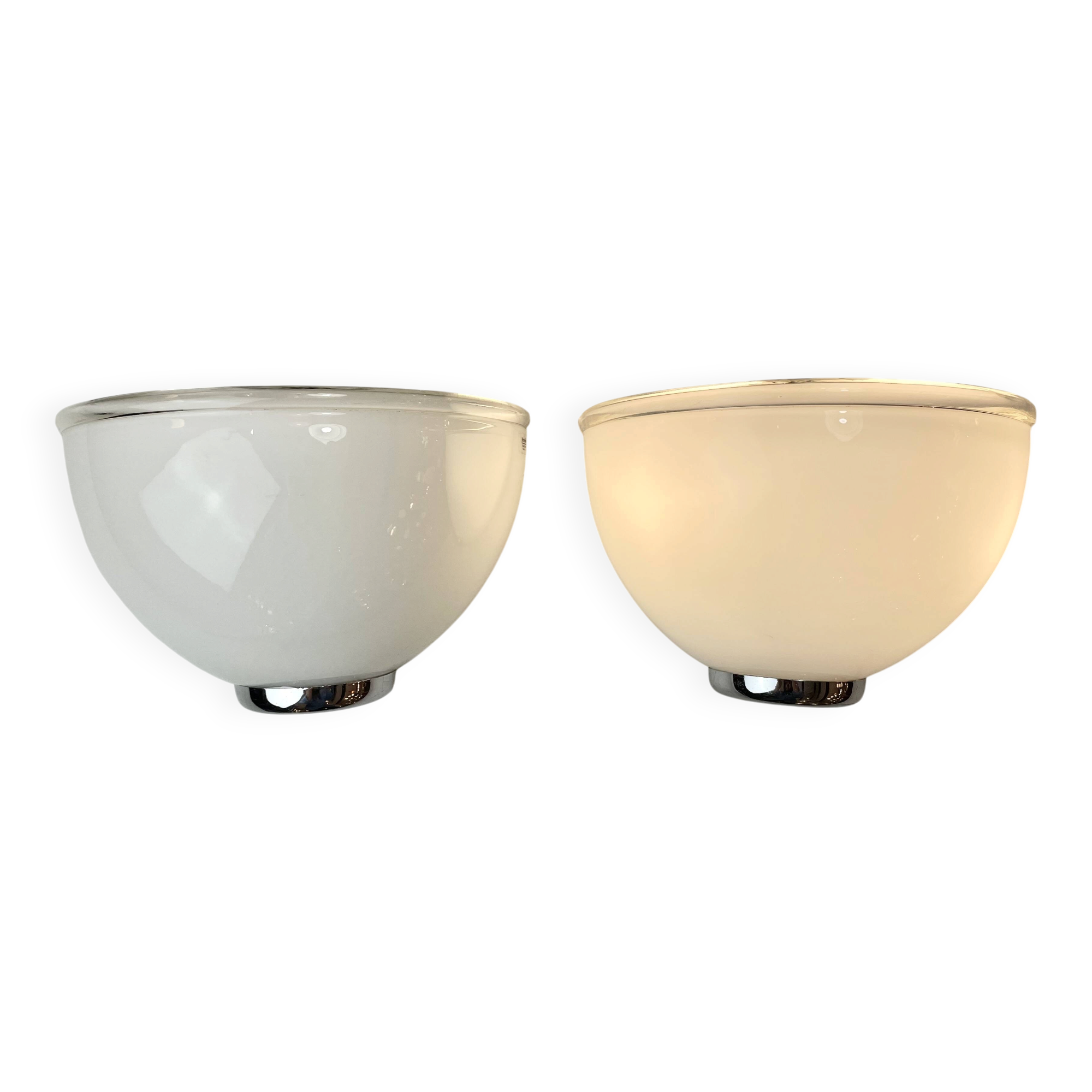 Pair of Onfale Wall Lamps Designed by L. Vistosi for Artemide, Italy, 1990s