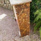 Wooden fireplace