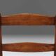 French Wabi-Sabi wood and wicker side Chair, 1850s