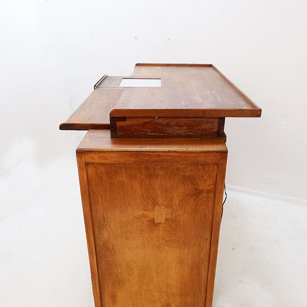 Auxilia watchmaker's workbench with illuminated glass top - early 20th century