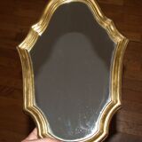 Old mirror frame in gilded wood 23x34cm