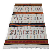 Tapis berbère fait main en laine naturelle