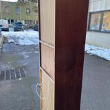 1970s wooden Scandinavian display cabinet with lighting