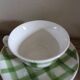 2 cups saucers Square Yellow Green Vintage