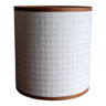 Cylindrical lampshade made of Nepalese handcrafted paper Lokta