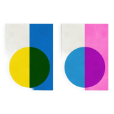 2 geometric art prints