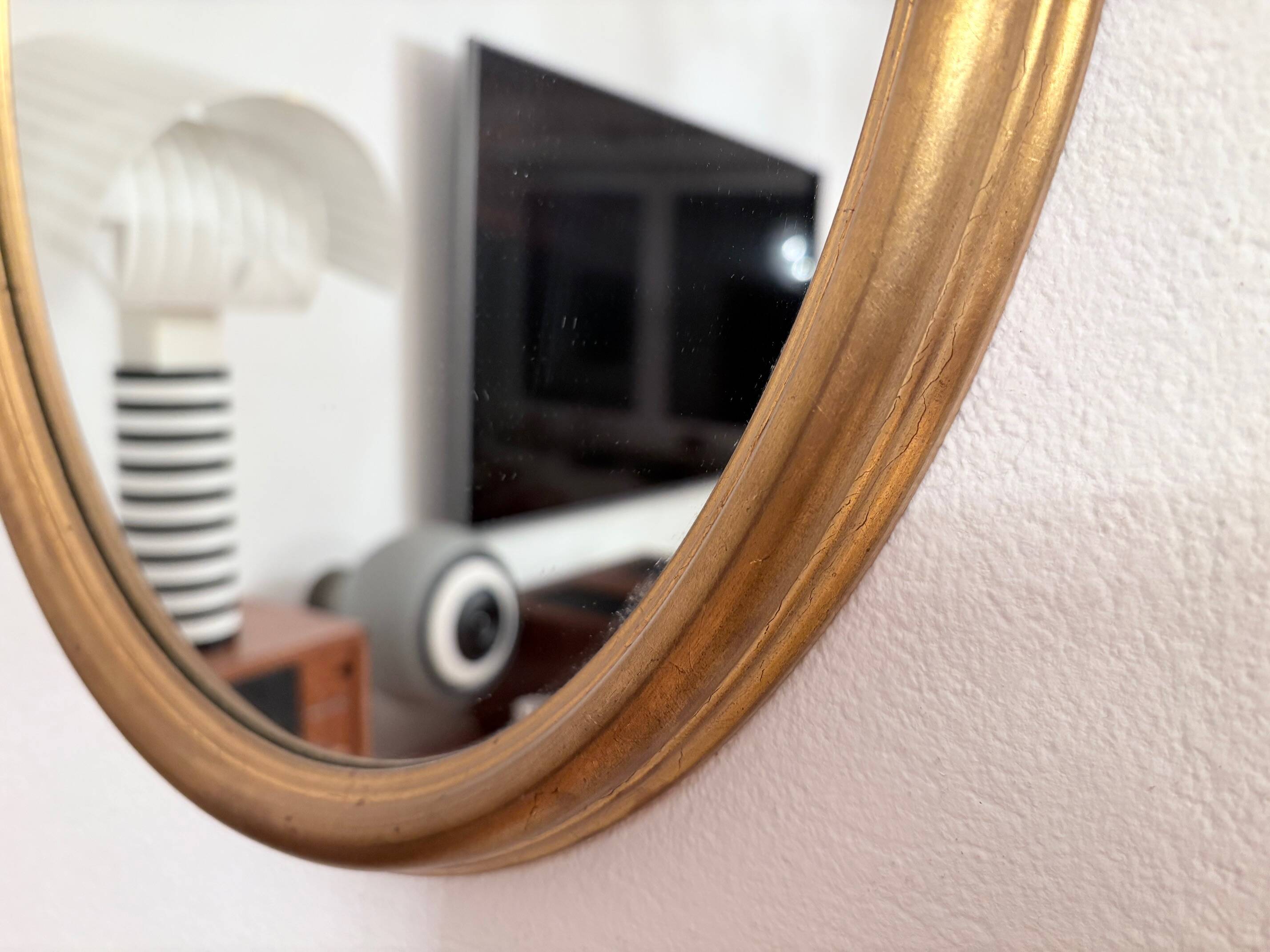 Mirror in a gilded wooden frame, Germany, 1960s