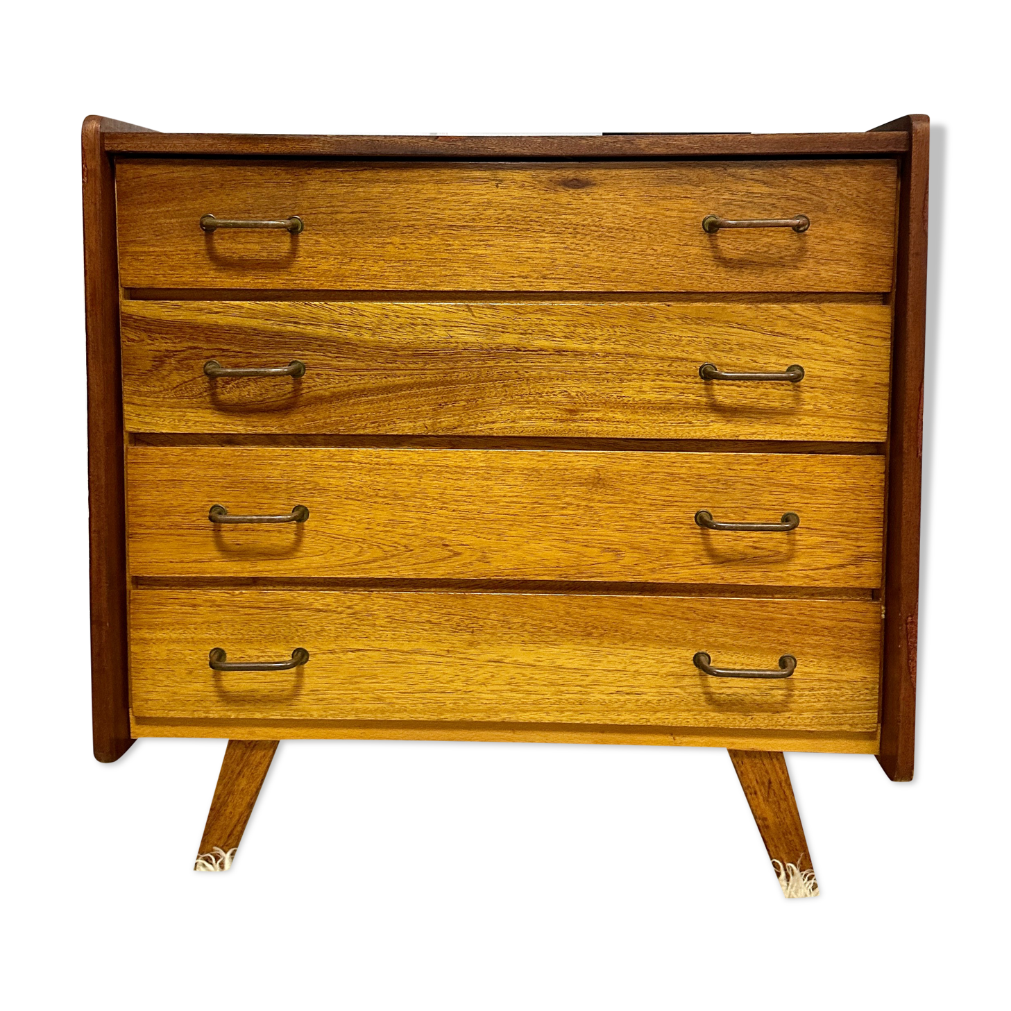 Vintage chest of drawers compass feet