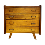 Vintage chest of drawers compass feet
