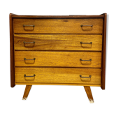 Vintage chest of drawers compass feet
