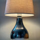 Lampe design en métal chromé