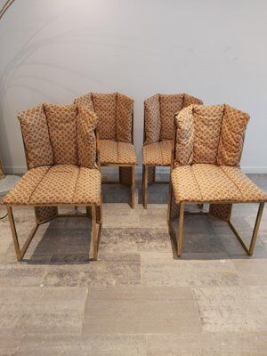 Set de 4 chaises de salle à manger vintage italiennes, 1970