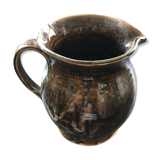 Flamed brown pitcher