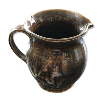 Flamed brown pitcher