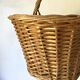 Woven wicker basket